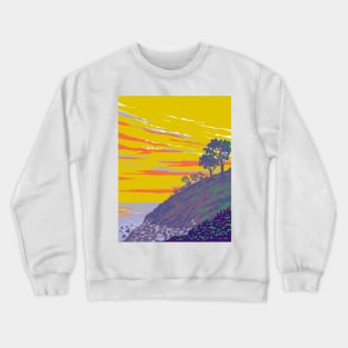 Block Island in Rhode Island New England USA WPA Art Poster Crewneck Sweatshirt